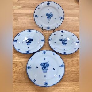Blue and White Porcelain Plates